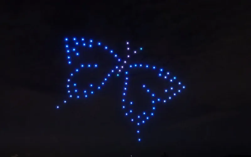 Brand Campaign Drone Light Show Singapore — 100 Drones | MIRS Innovate Drone Light Show