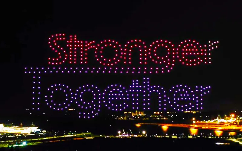 2022 Singapore National Day Drone Light Show — 500 Drones | MIRS Innovate Drone Light Show