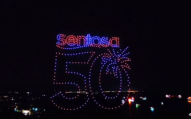 Sentosa Jubilee 50th Anniversary Drone Light Show Singapore — 500 Drones | MIRS Innovate Drone Light Show