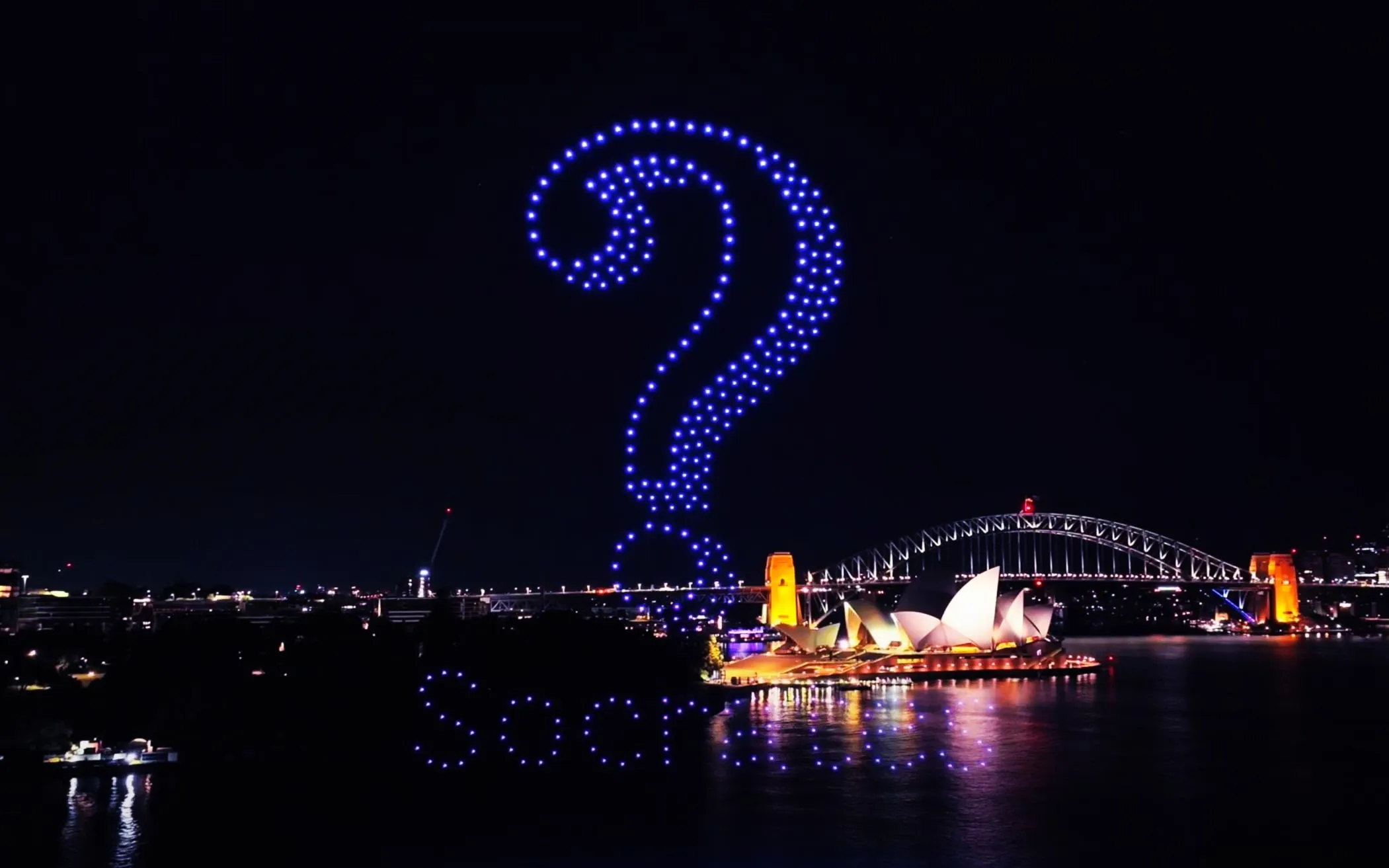 Socrates Social Apps Launch Drone Show Australia — 300 Drones | MIRS Innovate Drone Light Show