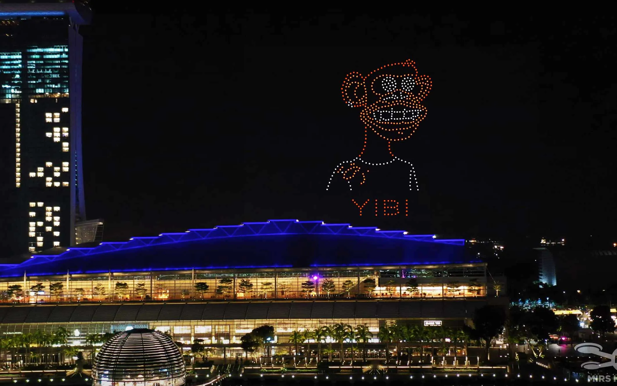 TOKEN 2049 Web3 Exhibition Drone Light Show Singapore — 500 Drones | MIRS Innovate Drone Light Show