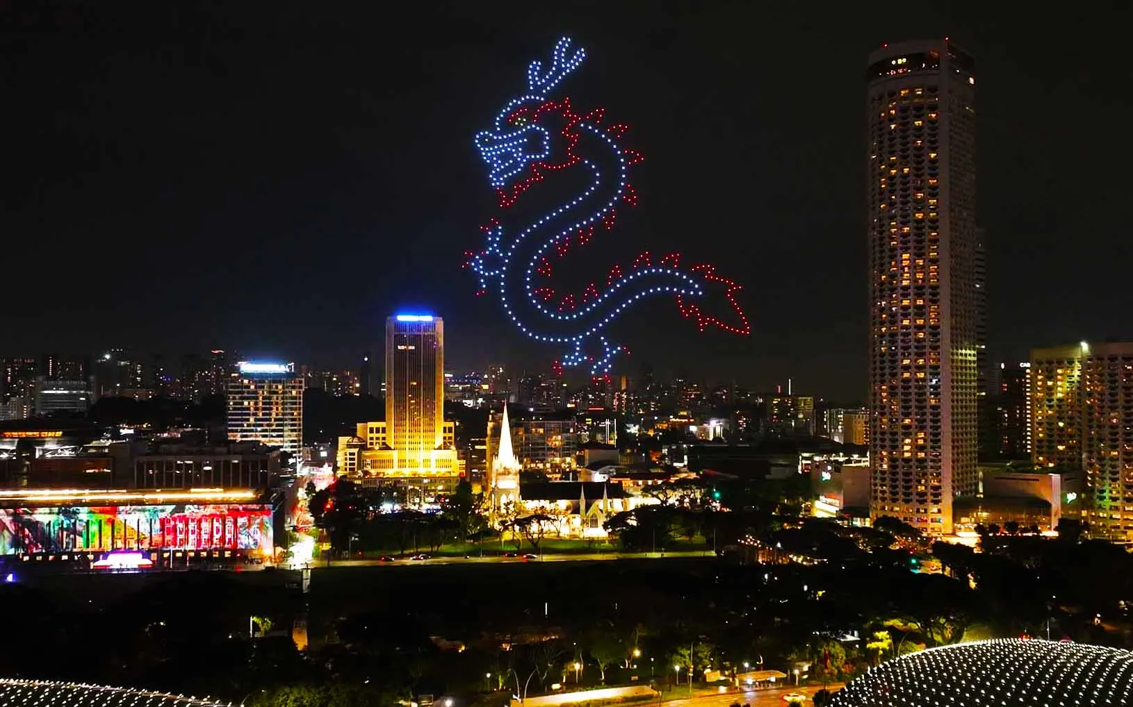 Hennessy Brand Promotion Drone Show Singapore — 500 Drones | MIRS Innovate Drone Light Show