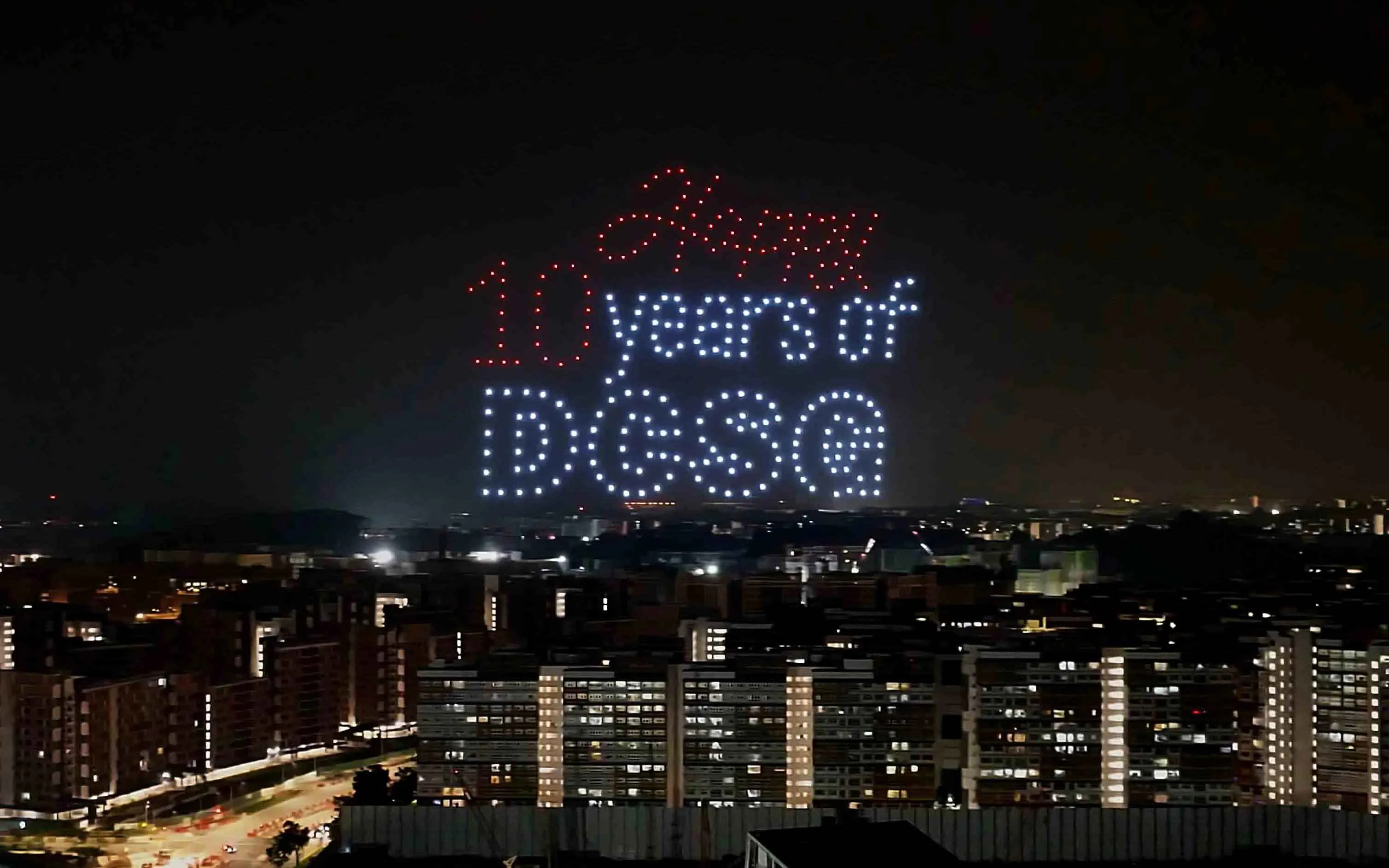 Dulwich College 10th Anniversary Drone Show Singapore — 300 Drones | MIRS Innovate Drone Light Show