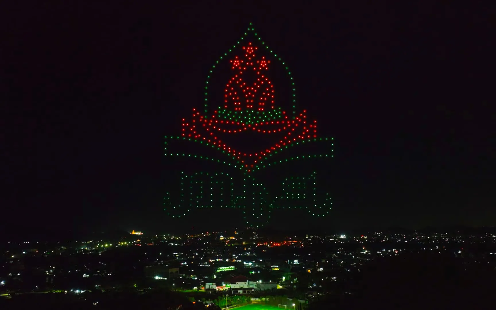 MTQN XXX Celebration Drone Show Indonesia — 500 Drones | MIRS Innovate Drone Light Show