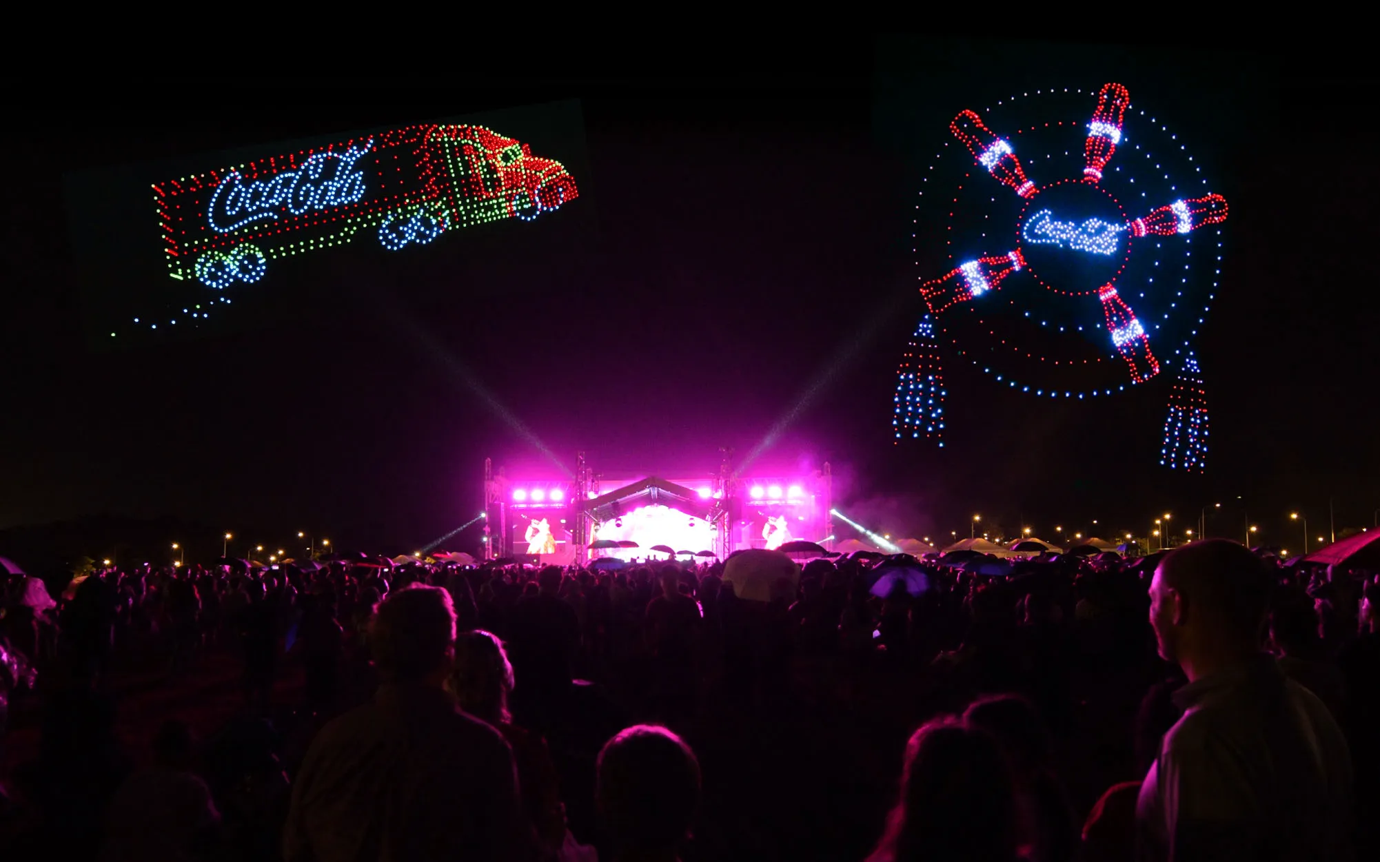 Coca-Cola Christmas Drone Light Show Philippines — 1,300 Drones | MIRS Innovate Drone Light Show