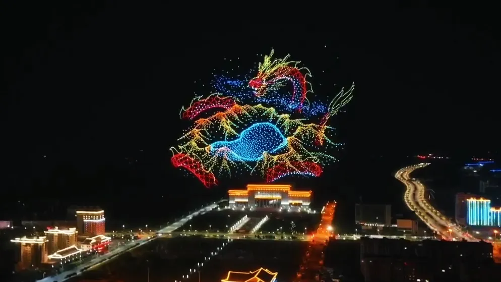500 drones · China · Private events