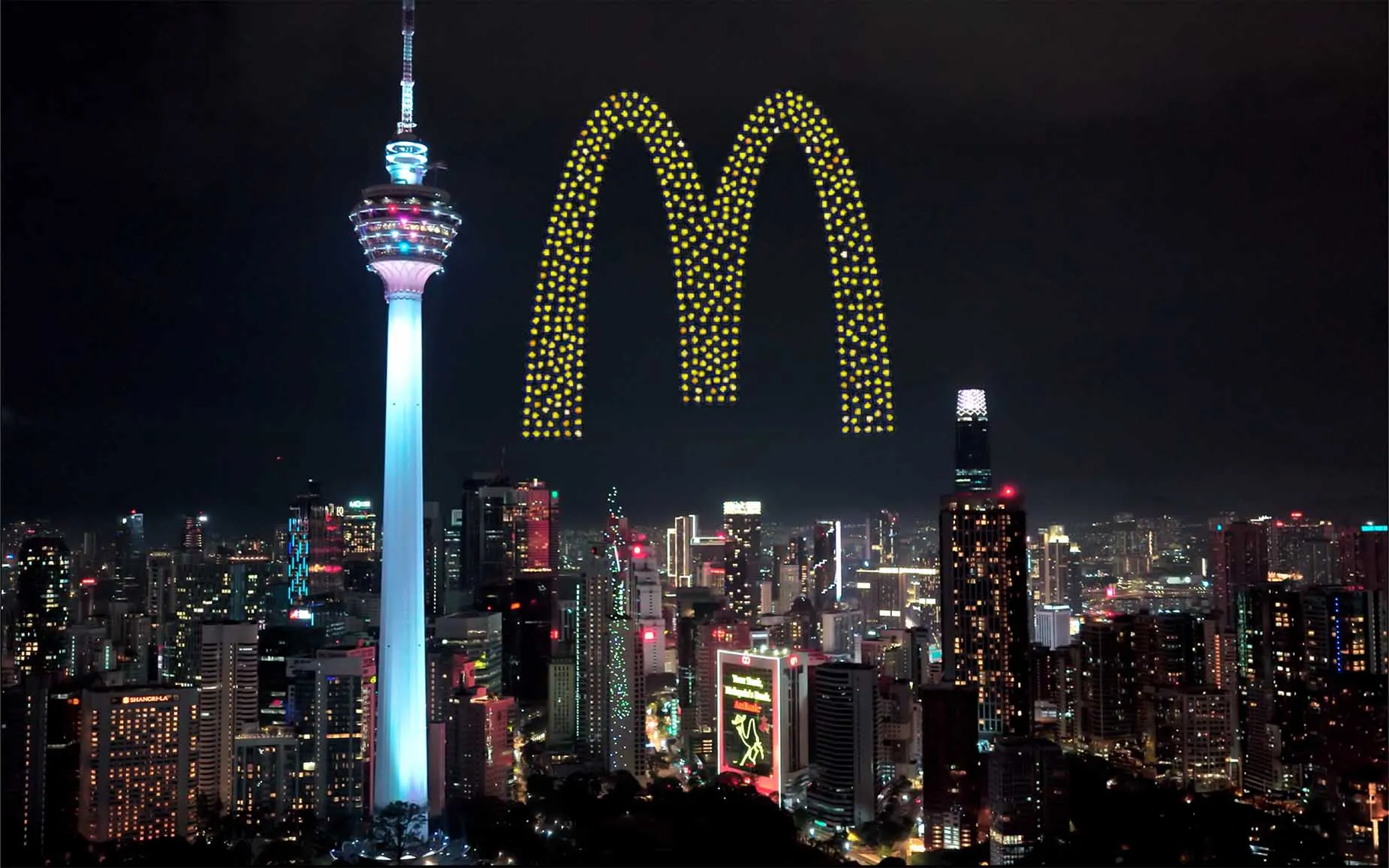 Key sky moments designed for city-centre visibility